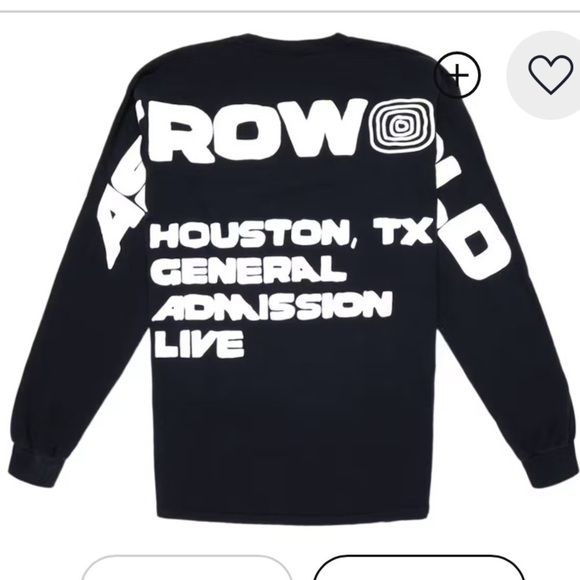 Travis Scott Eye Long Sleeve Astroworld FW19 Tee Shirt medium - Picture 2 of 8